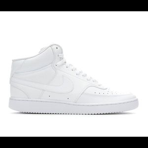 MEN'S NIKE COURT VISION MID SNEAKERS WHITE